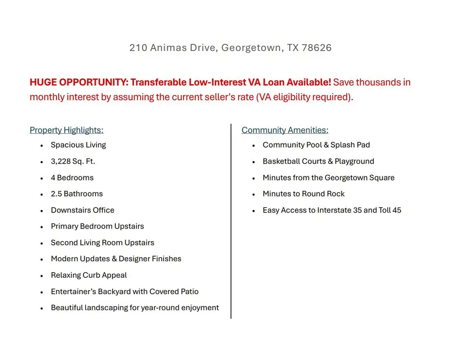 210 Animas Dr, Georgetown, TX 78626 - #3