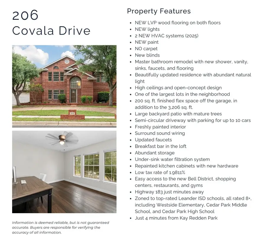 206 Covala Dr, Cedar Park, TX 78613 - #2