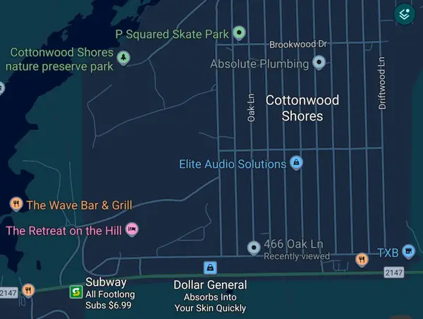 466 Oak Ln, Cottonwood Shores, TX 78657