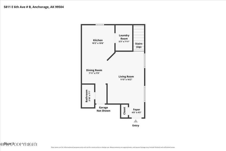 5811 E 6th Avenue #B, Anchorage, AK 99504 - #2