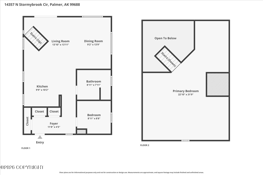 14357 N Stormybrook Circle, Willow, AK 99688 - #2