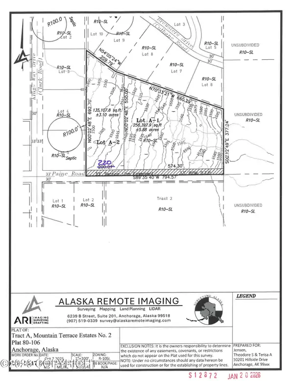 Lot A-2 Mountain Terr Est #2 Lot A-2 Road, Anchorage, AK 99516