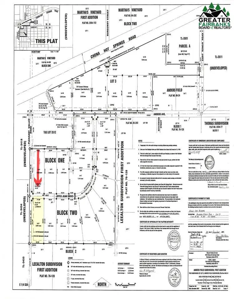 Lot 6 Block 2 JOYCE JEAN DRIVE, Fairbanks, AK 99712 - #2