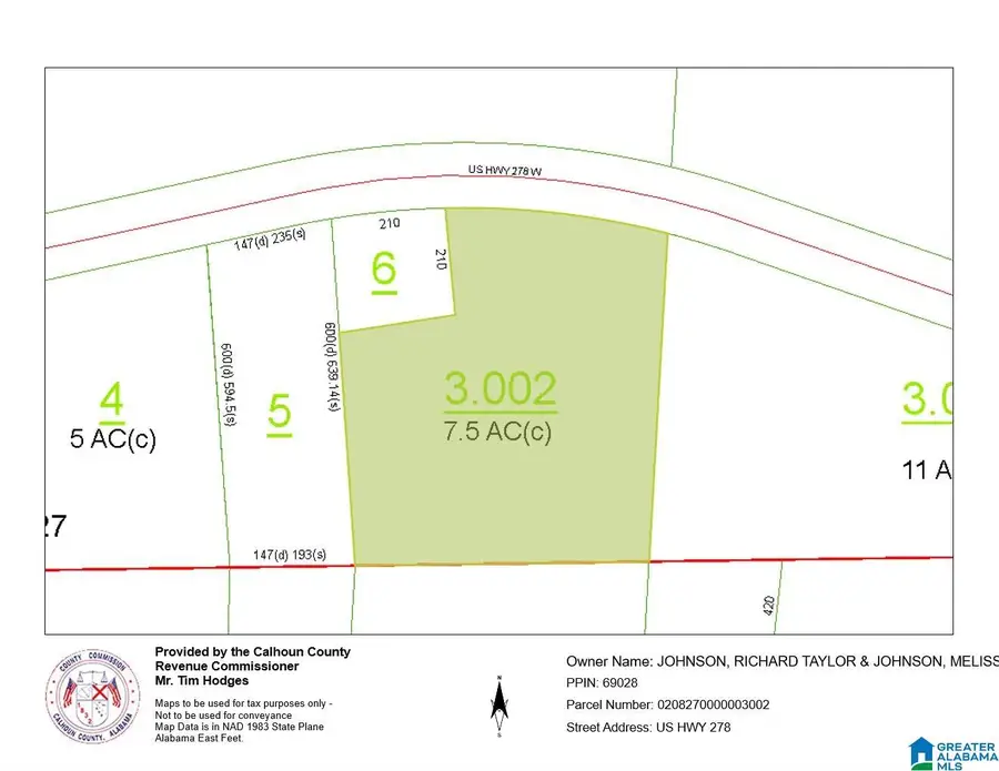 7.5 Acres US HIGHWAY 278, Piedmont, AL 36272 - Image #2