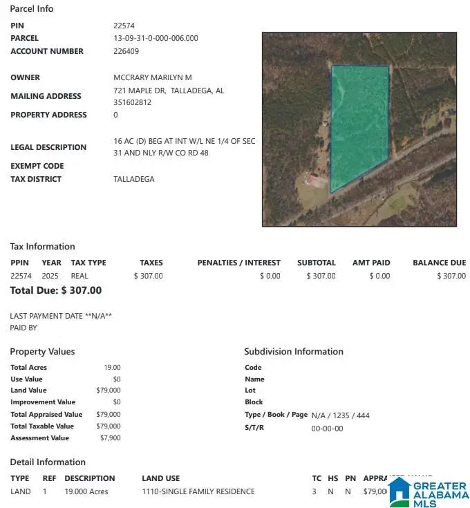 00 RENFROE ROAD, Talladega, AL 35160 - Image #1