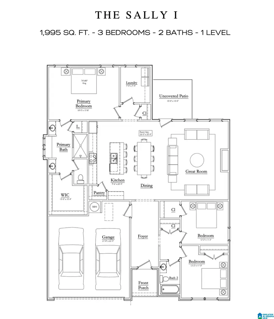 6080 WILLIAMSBURG CIRCLE, Hueytown, AL 35023 - #2