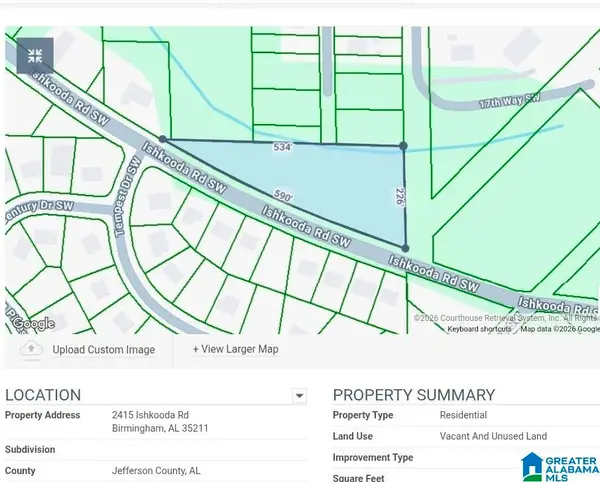 2415 ISHKOODA ROAD SW, Birmingham, AL 35211