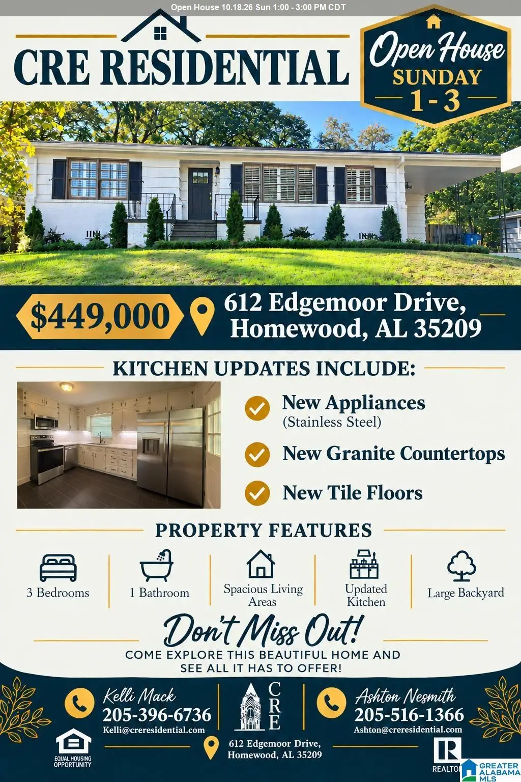 612 EDGEMOOR DRIVE, Homewood, AL 35209 - #1