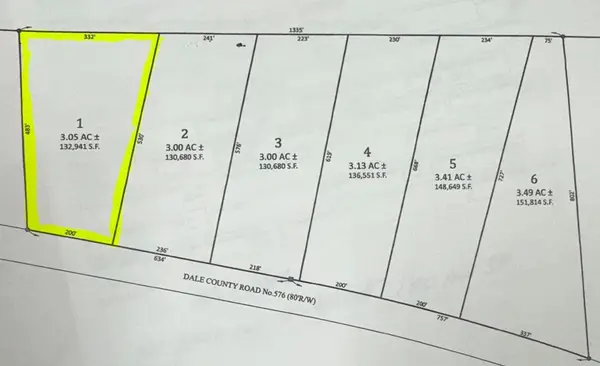 Lot 1 Dale County Rd 576, Headland, AL 36345
