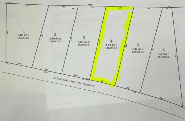 Lot 4 Dale County Rd 576, Headland, AL 36345