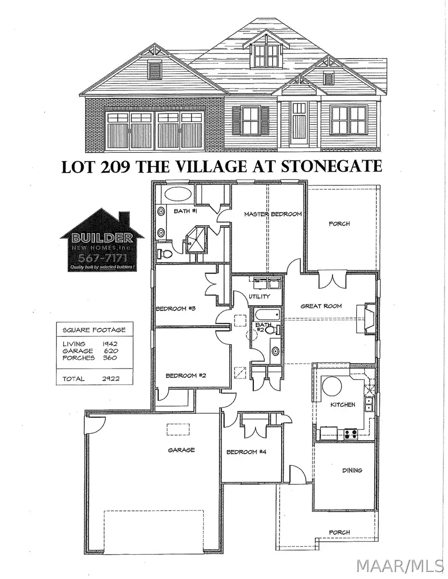 210 Village Way, Wetumpka, AL 36093 - #2