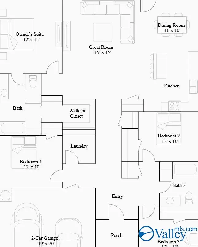 185 Point Cadet Avenue, Toney, AL 35773 - #2