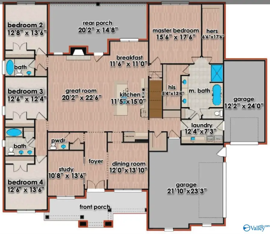 REGENCY PLAN Goose Ridge Drive, Owens Cross Roads, AL 35763 - #2