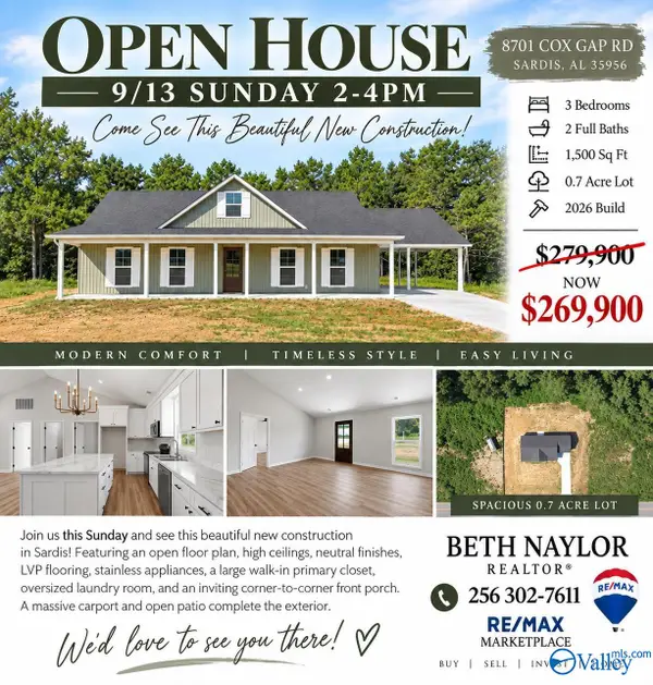 8701 Cox Gap Road, Sardis, AL 35956