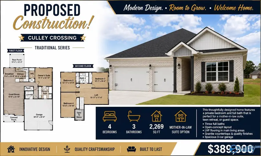 126 Gulf Hills Avenue, Toney, AL 35773 - #2