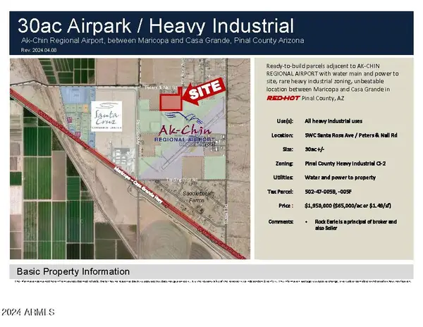 0 W Peters & Nall/santa Rosa Avenue, Maricopa, AZ 85138