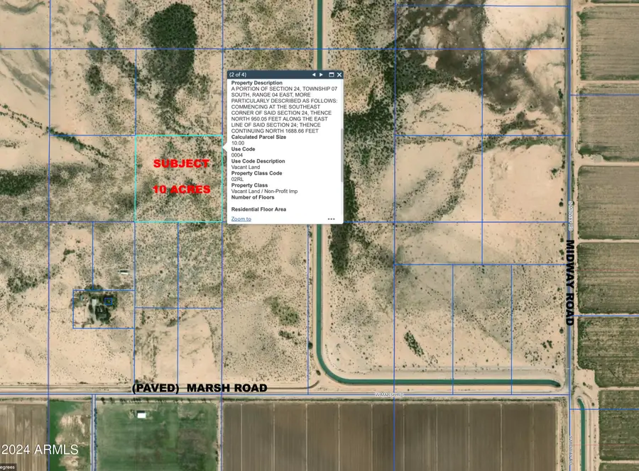 10 ACRES S (no Address) 2b Road #2B, Maricopa Stanfield, AZ 85193 - Image #2