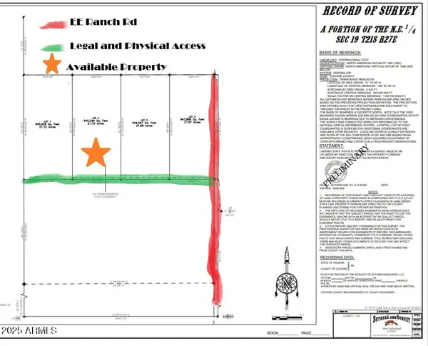 TBD N Ee Ranch Lot 2 Of 4 Road #2 of 4, McNeal, AZ 85617