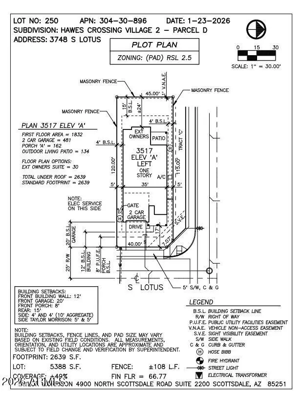 3748 S Lotus --, Mesa, AZ 85212 - #3