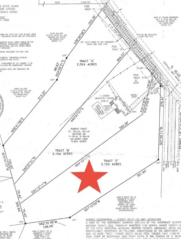 TRACT A 3210 S Blue Hill Road, Rogers, AR 72758 - Image #1