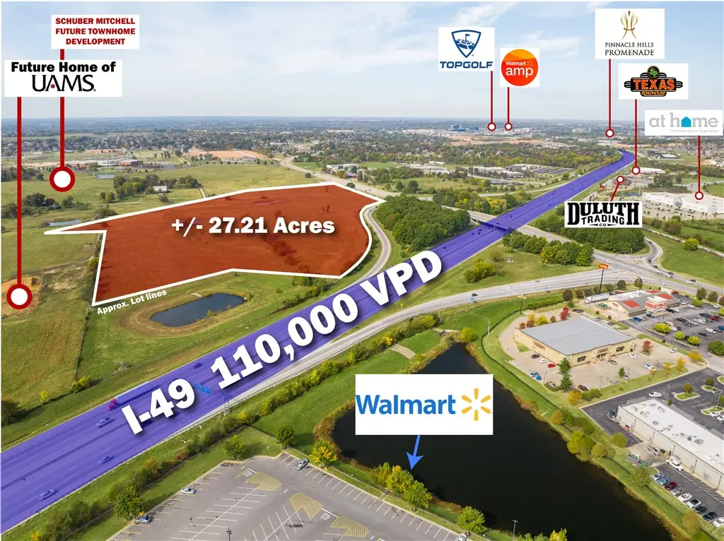 27.21 AC W Pleasant Grove Road #Lot 1, Rogers, AR 72758 - Image #1