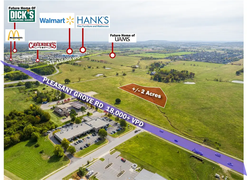 2 AC W Pleasant Grove Road #Lot 7, Rogers, AR 72756 - Image #1
