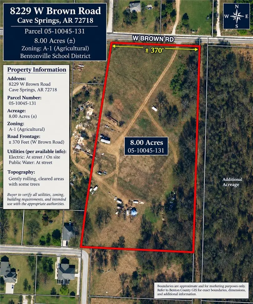 8229 W Brown Road, Cave Springs, AR 72718 - #1