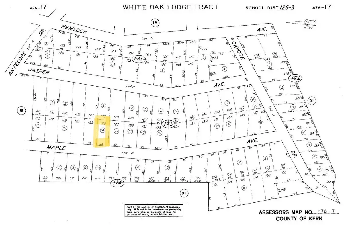 0 MAPLE AVE LOT #125, Rosamond, CA 93561 - Image #1
