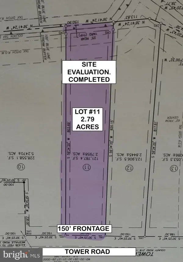 Lot#11 Tower Rd, CAMDEN WYOMING, DE 19934