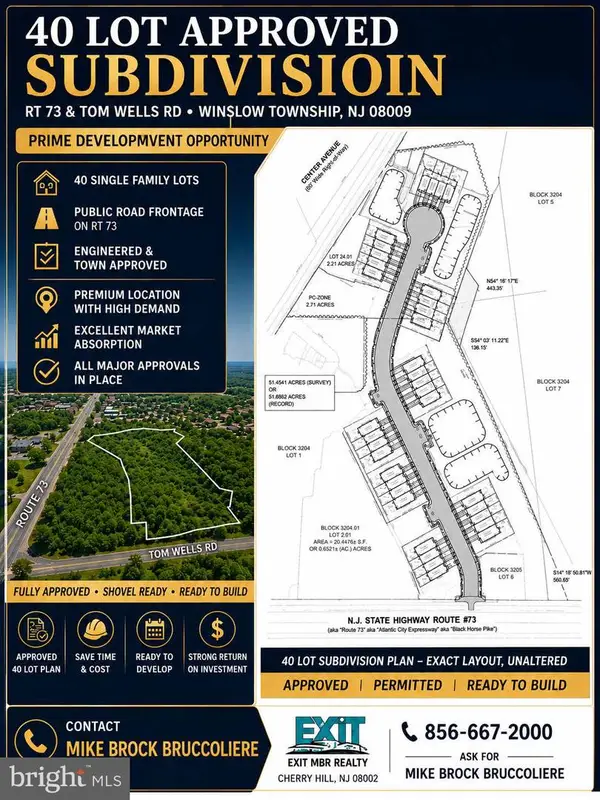 Block 3204 Lots 2&4 Rt 73 And Tom Wells Rd E, BERLIN, NJ 08009