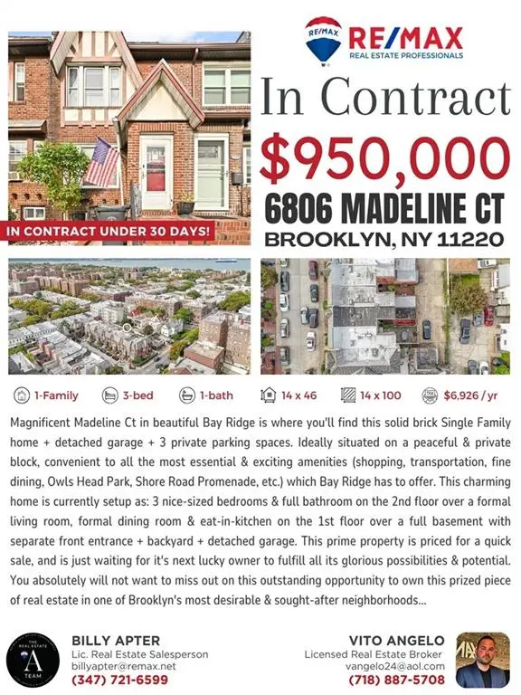 6806 Madeline Court, Brooklyn, NY 11220