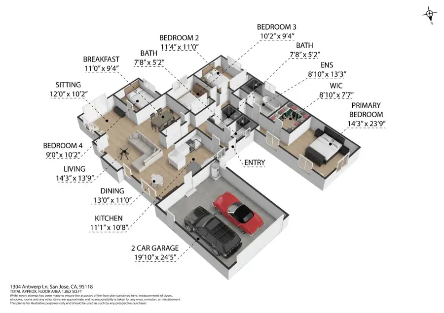 1304 Antwerp Lane, San Jose, CA 95118 - #3