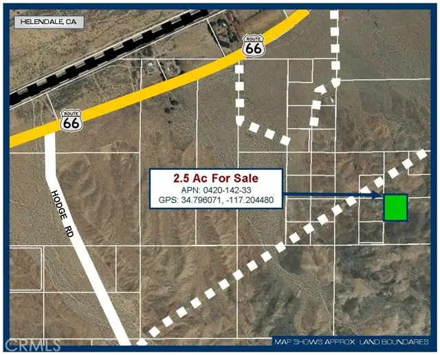 0 2.5 Ac Near Hodge Rd, Barstow, CA 92311 - #1