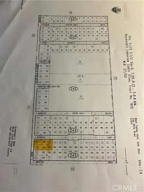 0 Mountain View Drive & Mineola Ln, Big Bear City, CA 92314