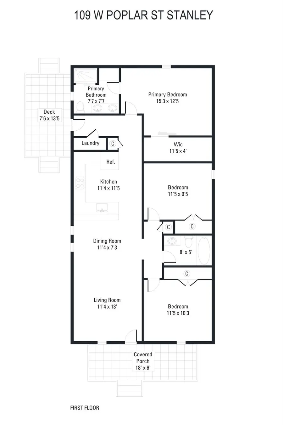 109 W Poplar Street W, Stanley, NC 28164 - #3