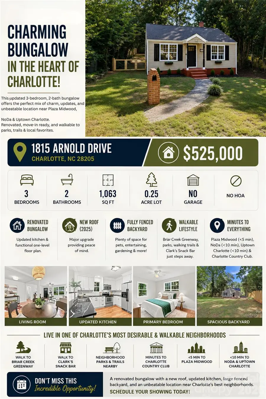 1815 Arnold Drive, Charlotte, NC 28205 - #3