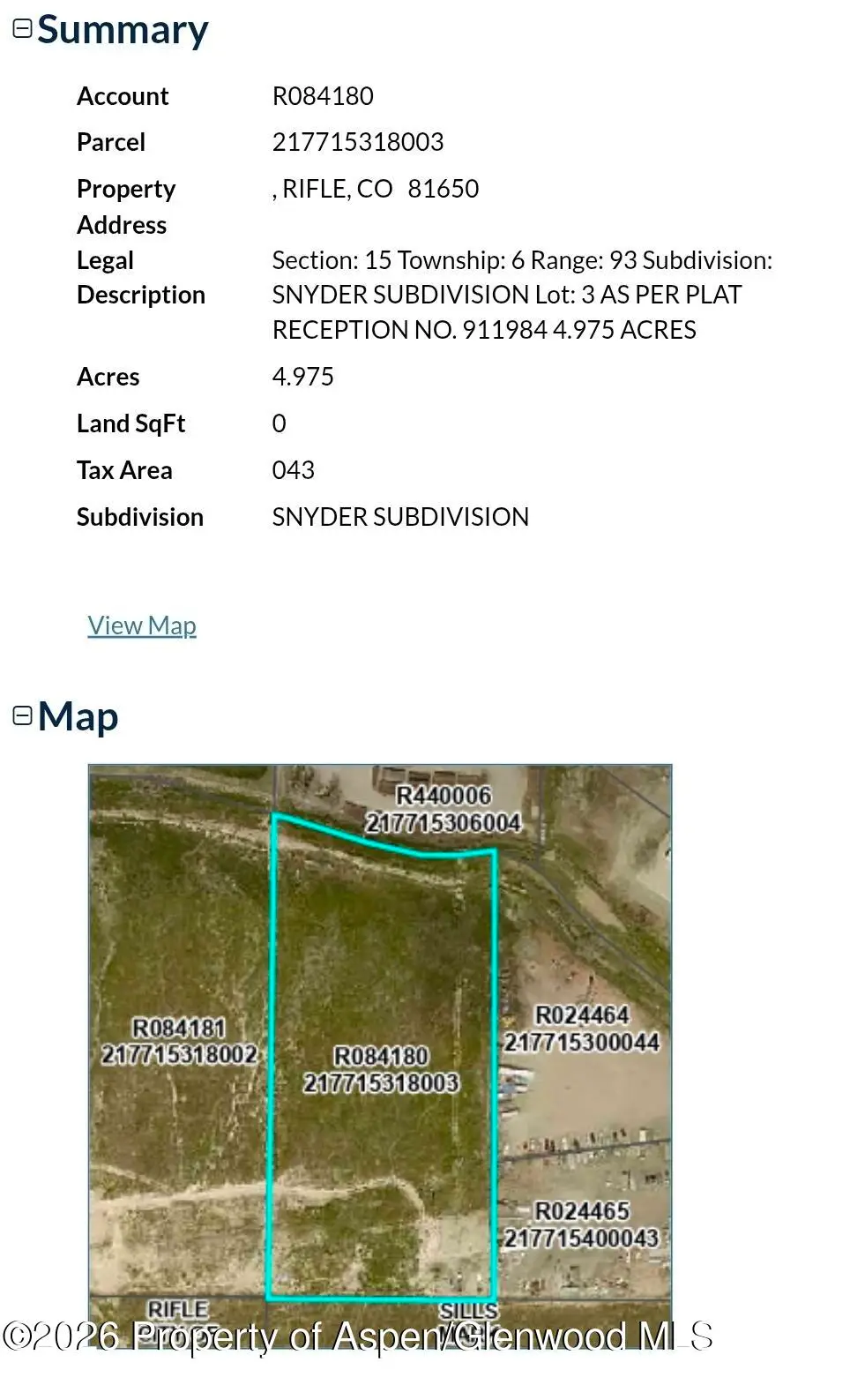 Tbd Snyder Subdivision, Rifle, CO 81650 - #1