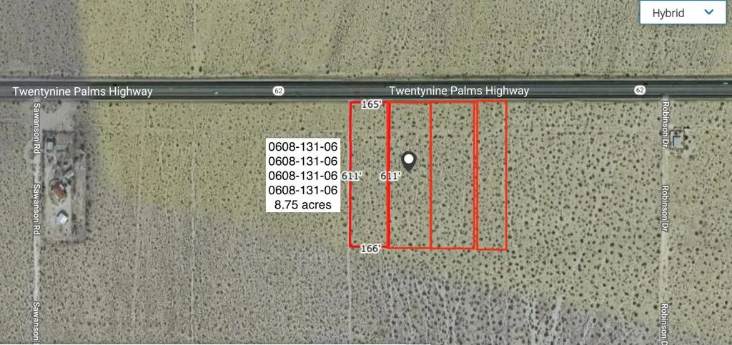 8 .75 Acres Hwy 62 East Of Sawanson Road, Joshua Tree, CA 92252 - Image #1