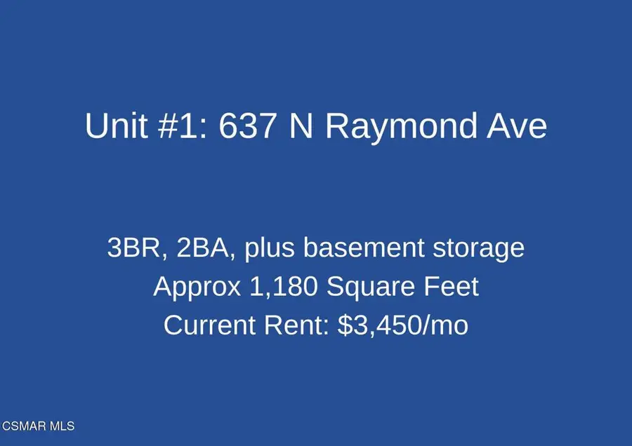 637 N Raymond Avenue, Pasadena, CA 91103 - #2