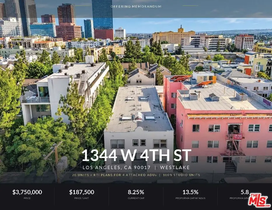 1344 W 4th Street, Los Angeles, CA 90017 - #1