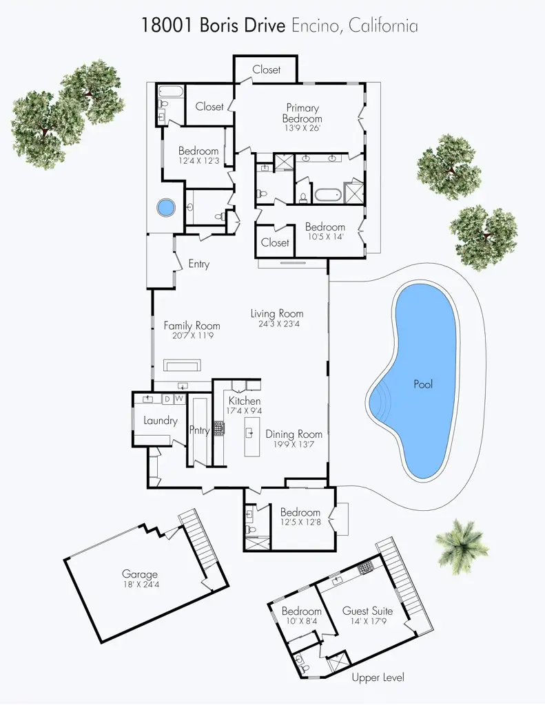 18001 Boris Drive, Encino, CA 91316 - #1