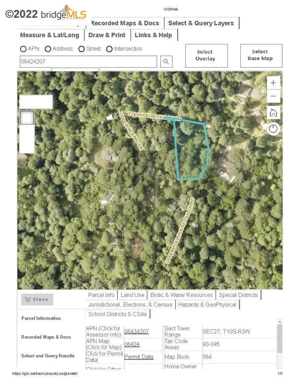 Toll House Gulch Road, , CA 95018