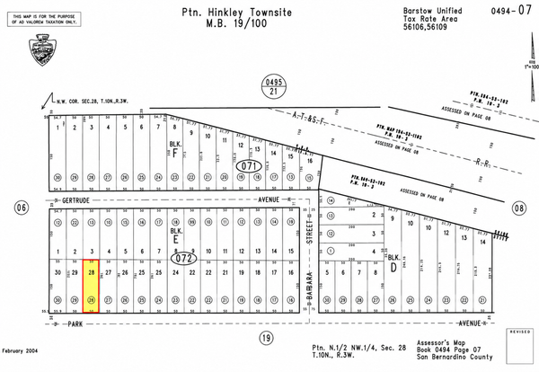 0 Park Avenue, Hinkley, CA 92347