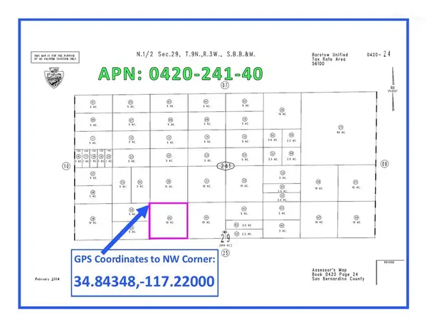 1 W Hinkley Road, Barstow, CA 92311