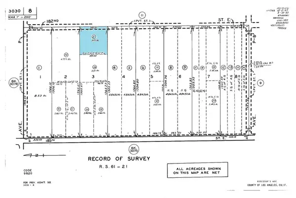 0 E 182nd. St. East, Lake Los Angeles, CA 93550