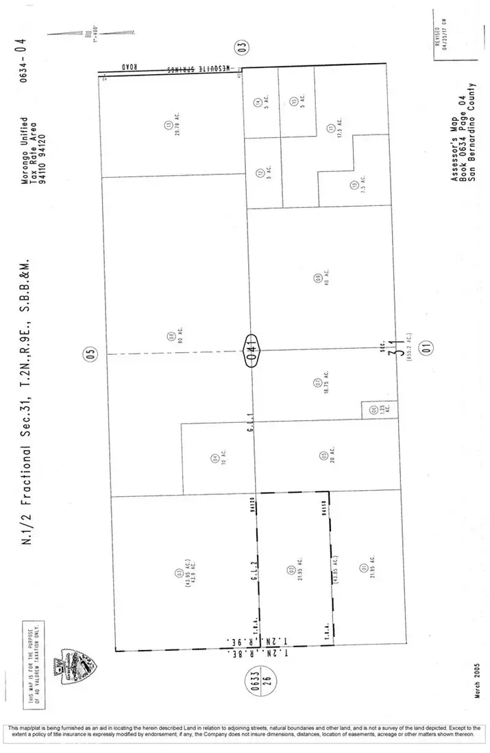 0 Mesquite Springs Road, Twentynine Palms Yucca Valley, CA 92277 - #1