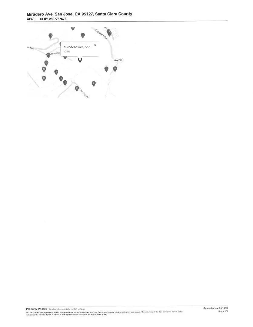 0 Miradero Avenue, San Jose, CA 95127 - #2