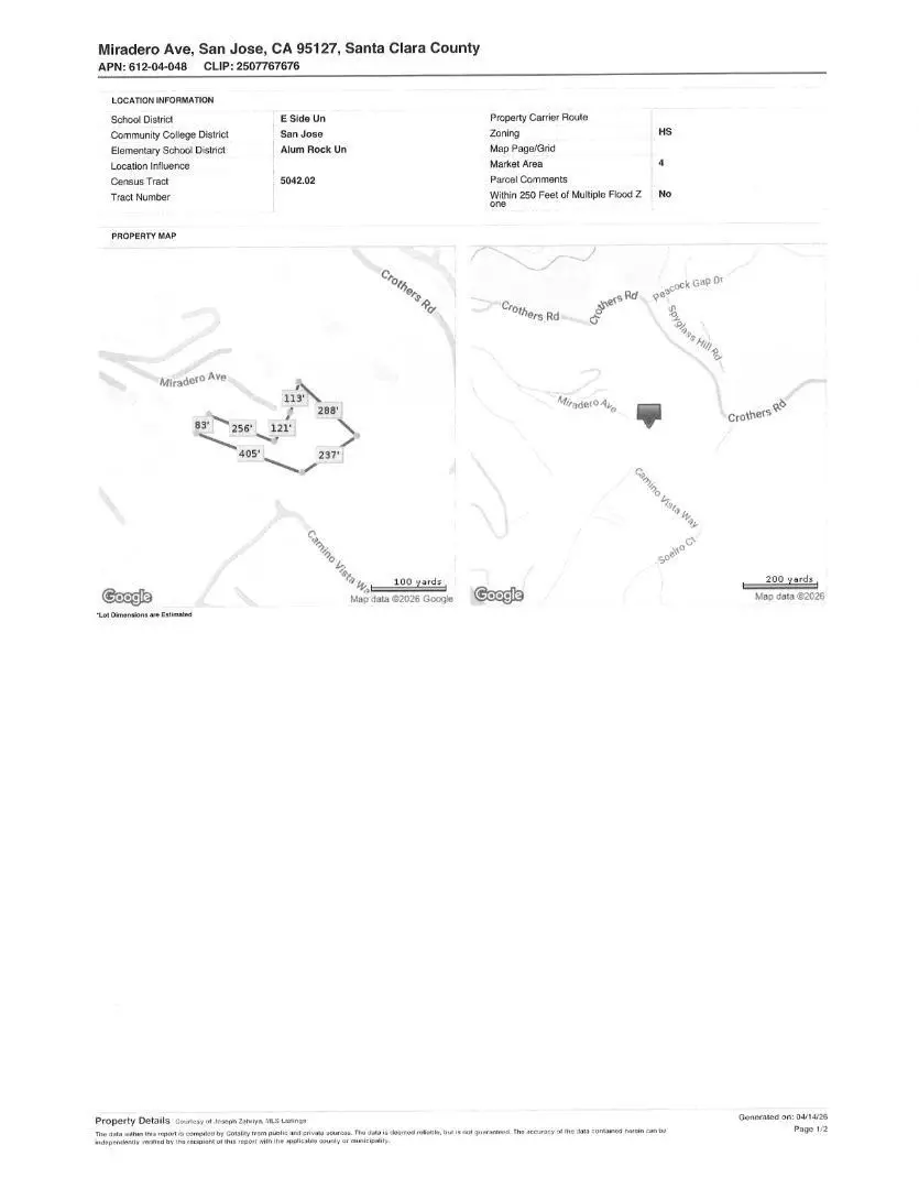 0 Miradero Avenue, San Jose, CA 95127 - #3