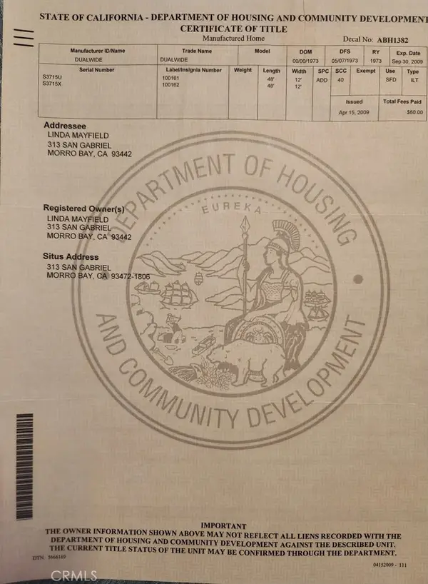 313 San Gabriel Avenue, Morro Bay, CA 93442