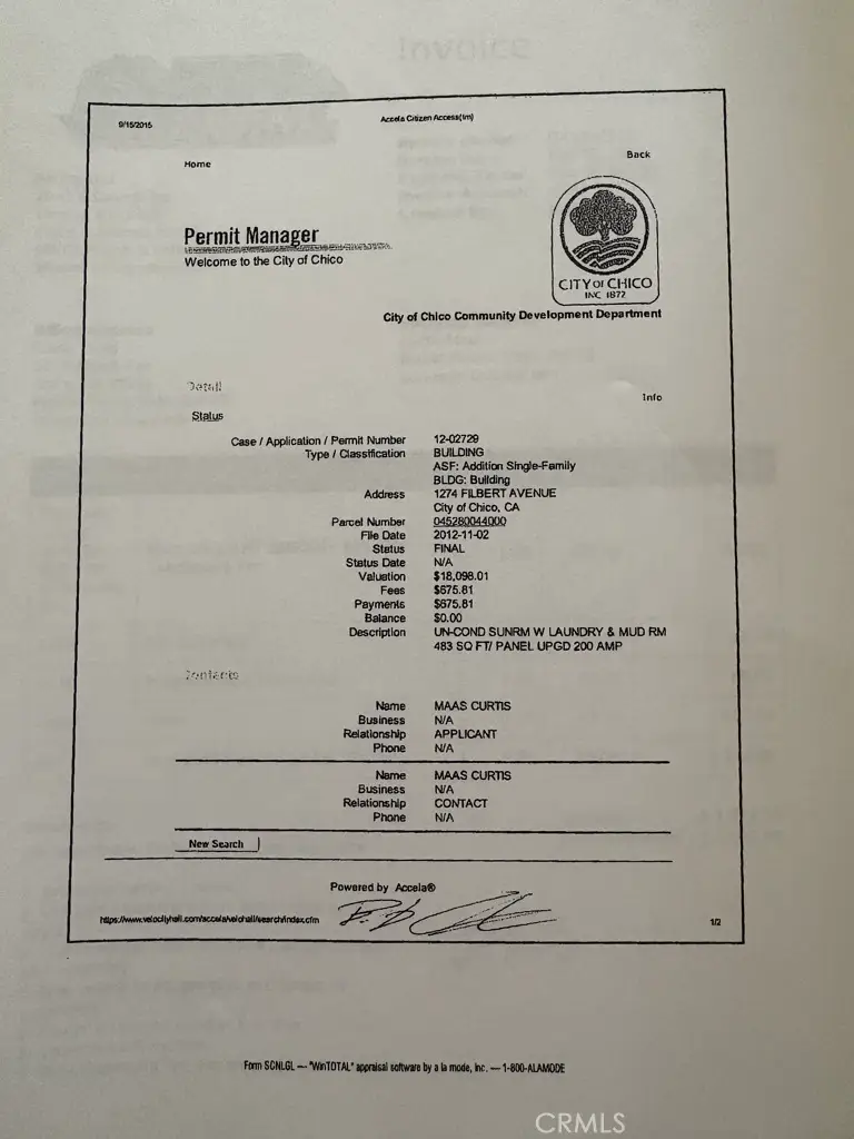 1274 Filbert, Chico, CA 95926 - Image #2